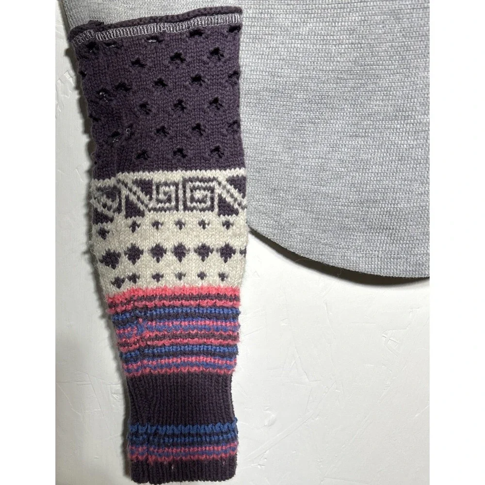 Free People Cozy Craft Cuff Knit Sleeve Top Heather Gray Women's Size Small NWOT